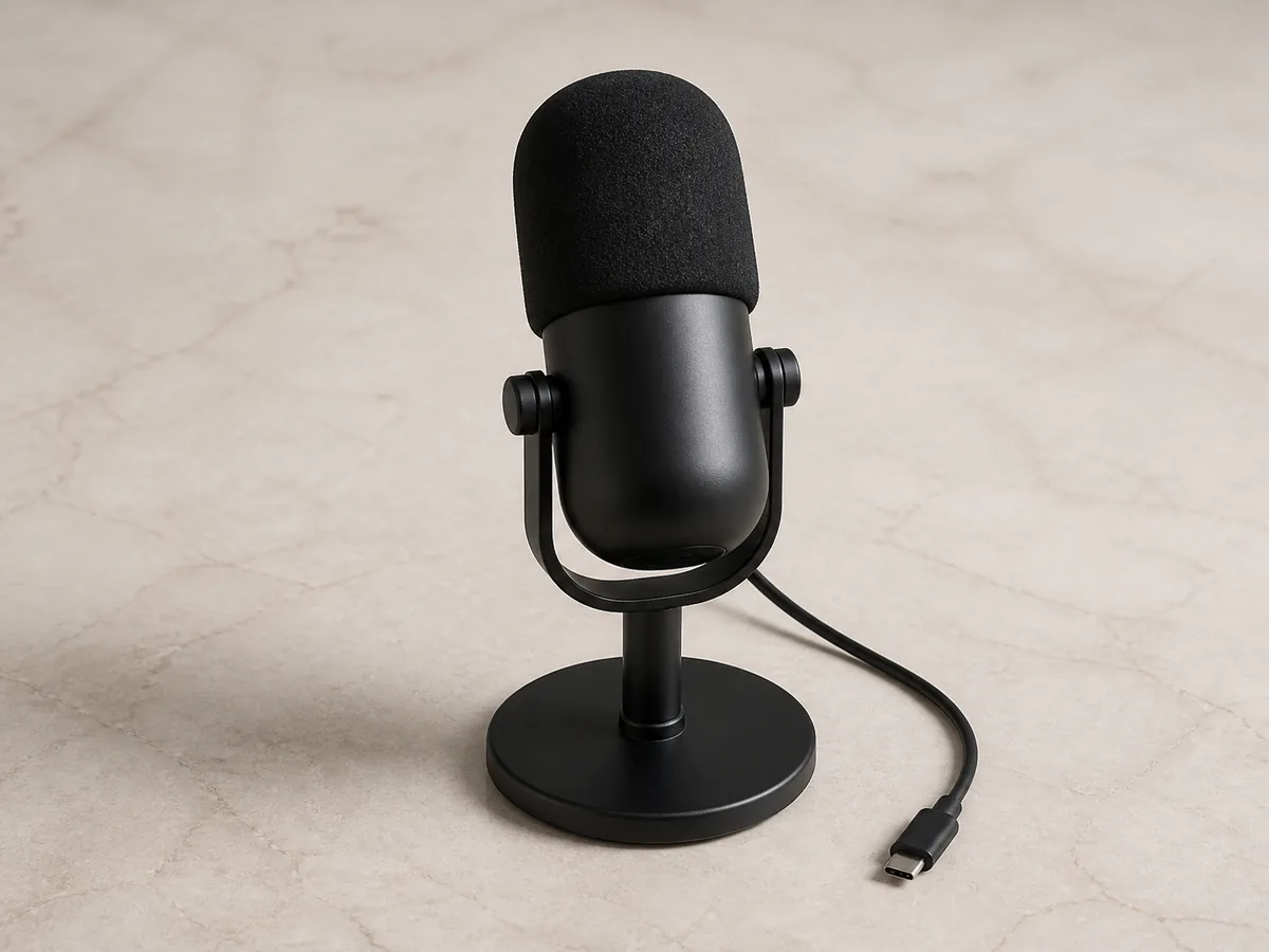 USB 마이크 종류를 보여 주는 참고 사진